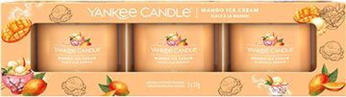 YANKEE CANDLE Mango Ice Cream súprava Sampler 3× 37 g